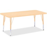 Jonti-Craft Berries Adult Height Maple Topedge Rectangle Table