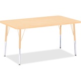 Jonti-Craft Berries Adult Height Maple Topedge Rectangle Table