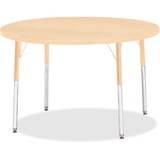 Jonti-Craft Berries Adult Height Maple Topedge Round Table