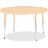 Jonti-Craft Berries Elementary Height Maple Topedge Round Table