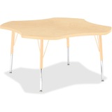 Jonti-Craft Berries Elementary Maple Laminate Four-Leaf Table