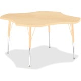 Jonti-Craft Berries Adult Maple Laminate Four-Leaf Table
