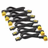 Apc by Schneider Electric Power Cord Kit (6 Ea) Locking C13 to C14 (90 Degree) 06m North America