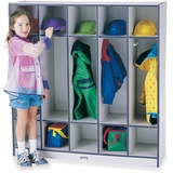 Jonti-Craft Rainbow Accents 5-Section Coat Locker