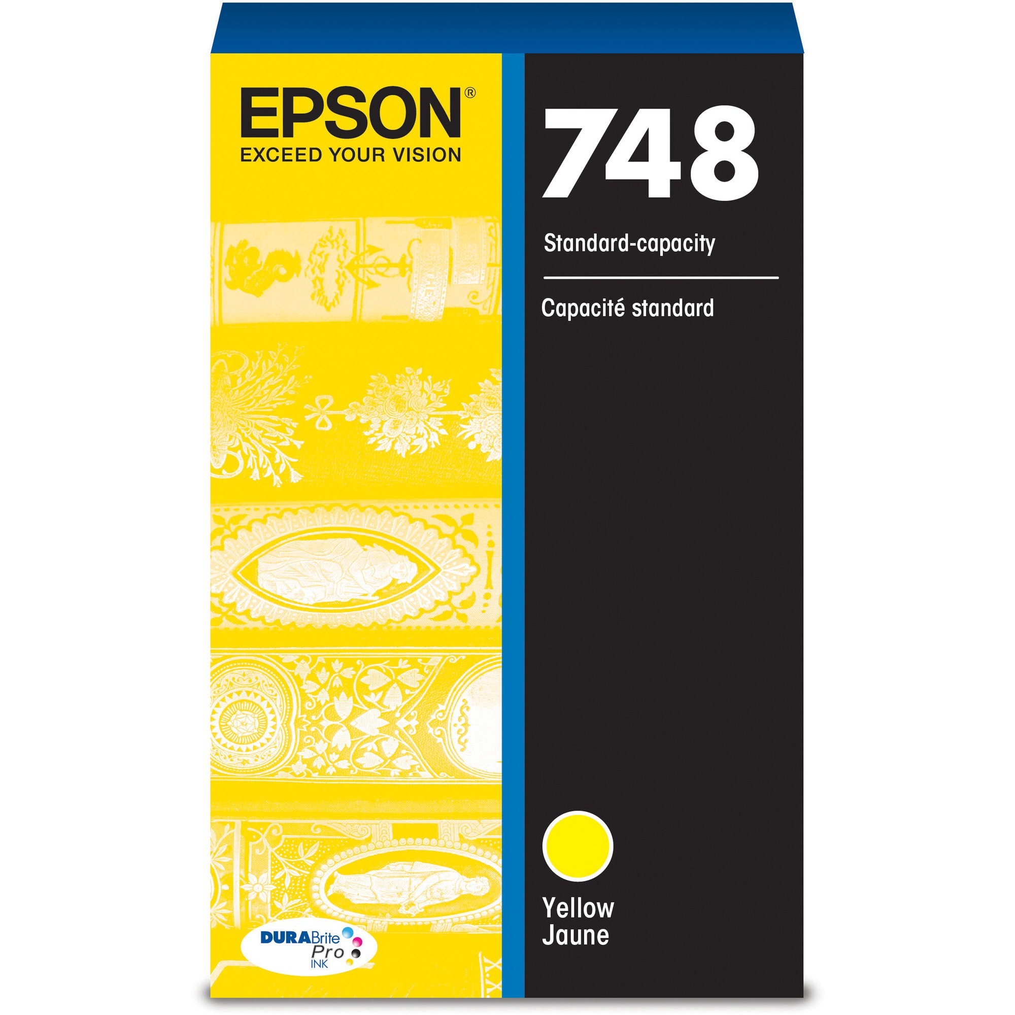 Epson Durabrite Pro 748 Original Standard Yield Inkjet Ink Cartridge - Yellow - 1 Each