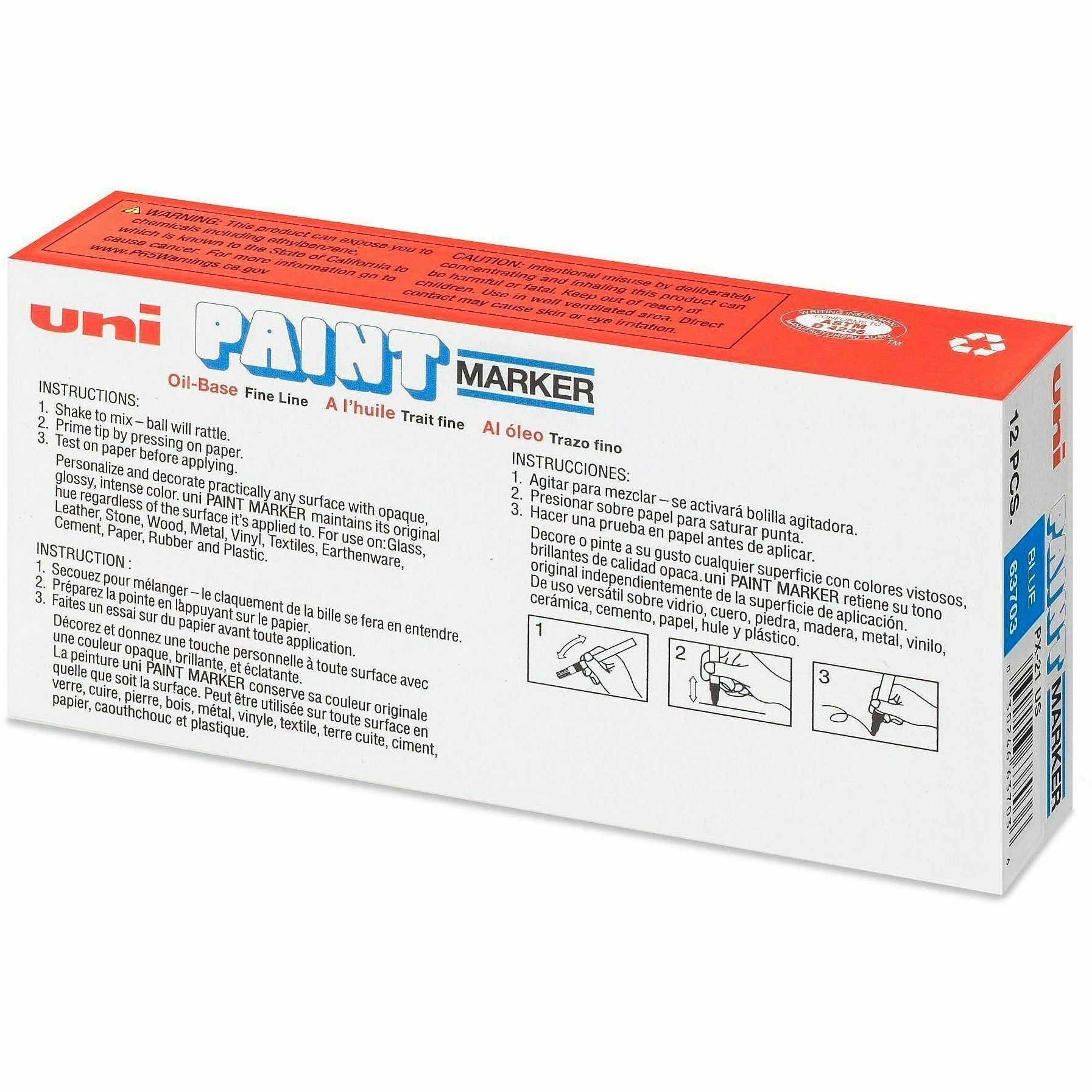 uniball&trade; Uni-Paint PX-21 Oil-Based Fine Point Marker