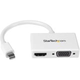 Startechcom Travel Av Adapter - 2-in-1 Mini Displayport to Hdmi or Vga Converter - White