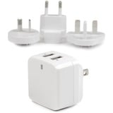 Startechcom Travel Usb Wall Charger &Acirc&Euro 2 Port &Acirc&Euro White &Acirc&Euro Universal Travel Adapter &Acirc&Euro International Power Adapter &Acirc&Euro Usb Charger