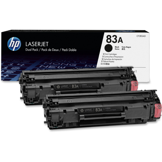 Hp 83a (Cf283ad) Original Laser Toner Cartridge - Dual Pack - Black - 2 Carton