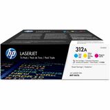 Hp 312a (Cf440am) Original Standard Yield Laser Toner Cartridge - Tri-Pack - Cyan Magenta Yellow - 3 Carton
