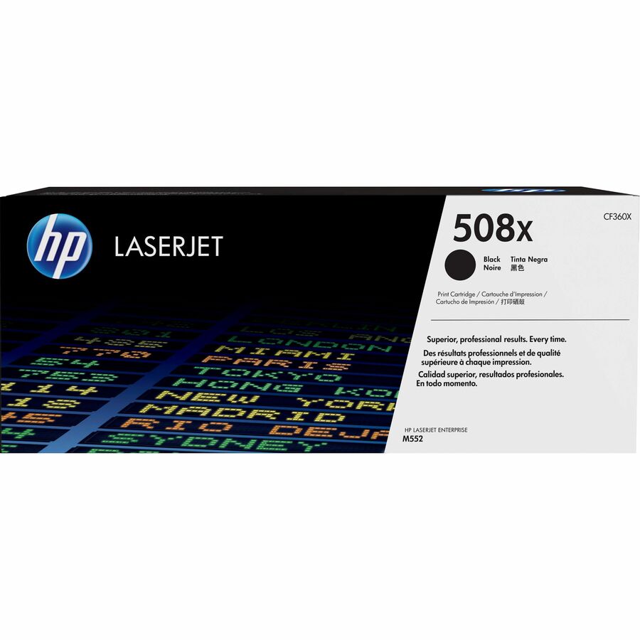 Hp 508x (Cf360x) Original High Yield Laser Toner Cartridge - Single Pack - Black - 1 Each