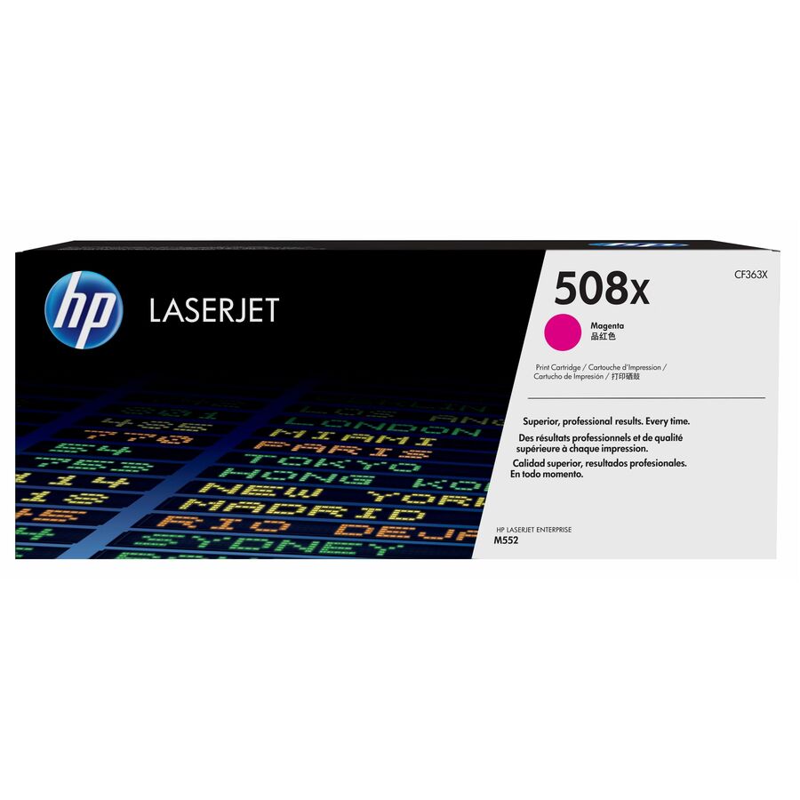 Hp 508x (Cf363x) Original High Yield Laser Toner Cartridge - Single Pack - Magenta - 1 Each