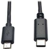 Tripp Lite 6ft Usb 20 Hi-Speed Cable Micro-B Male to Usb Type-C Usb-C Male
