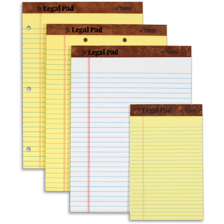 Tops Legal Ruled Writing Pads