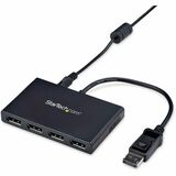Startechcom 4-Port Displayport 12 Splitter Displayport to 4x Dp Multi-Monitor Adapter Quad 1080p 60hz Computer Mst Hub Windows Only