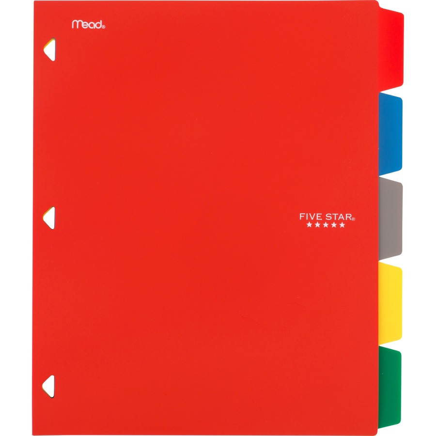 Five Star Multicolor 5-Tab Binder Dividers