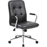 Boss Modern Office Chair with Chrome Arms