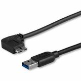 Startechcom 2m 6 Ft Slim Micro Usb 30 (5gbps) Cable - Mm - Usb 30 a to Left-Angle Micro Usb - Usb 32 Gen 1