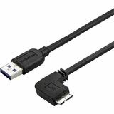 Startechcom 2m 6 Ft Slim Micro Usb 30 (5gbps) Cable - Mm - Usb 30 a to Right-Angle Micro Usb - Usb 32 Gen 1