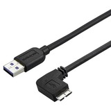 Startechcom 1m 3 Ft Slim Micro Usb 30 (5gbps) Cable - Mm - Usb 30 a to Right-Angle Micro Usb - Usb 32 Gen 1