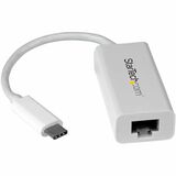 Startechcom Usb-C to Gigabit Ethernet Adapter - White - Thunderbolt 3 Port Compatible - Usb Type C Network Adapter