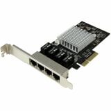Startechcom 4-Port Gigabit Ethernet Network Card - Pci Express Intel I350 Nic - Quad Port Pcie Network Adapter Card W Intel Chip