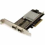 Startechcom 10g Network Card - 2x 10g Open Sfp Multimode Lc Fiber Connector - Intel 82599 Chip - Gigabit Ethernet Card