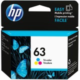 Hp 63 (F6u61an) Original Inkjet Ink Cartridge - Tri-Color - 1 Each