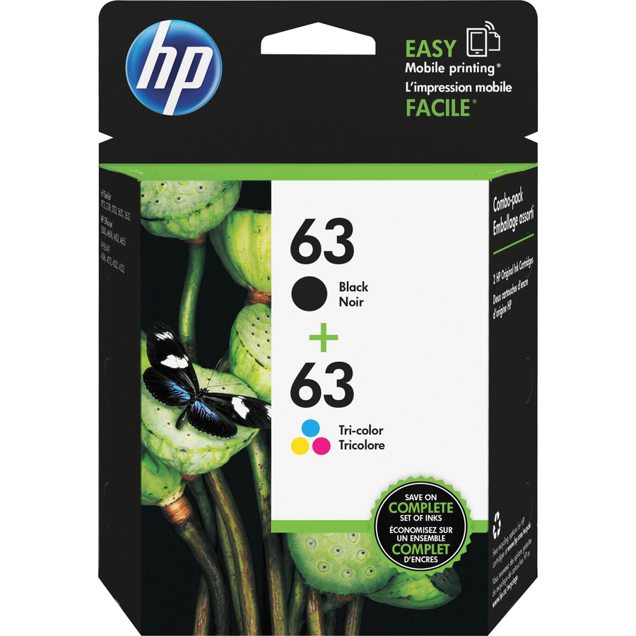 Hp 63 (L0r46an) Original Inkjet Ink Cartridge - Black Tri-Color - 2 Pack