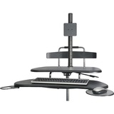 Kantek Mobile Height Adjustable Computer Workstation W Lcd Mount