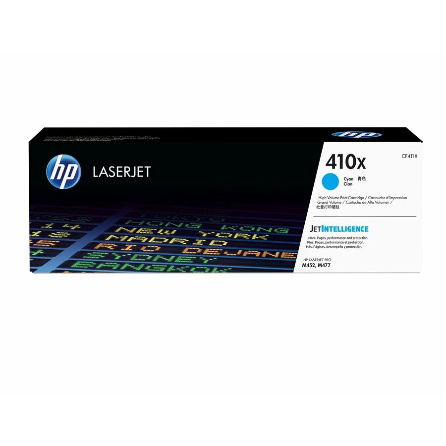 Hp 410x Original High Yield Laser Toner Cartridge - Single Pack - Cyan - 1 Each