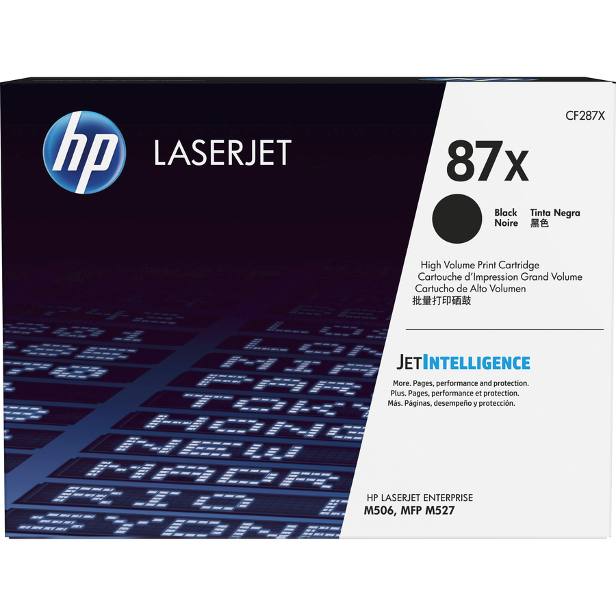 Hp 87x (Cf287x) Original High Yield Laser Toner Cartridge - Single Pack - Black - 1 Each
