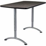 Iceberg Walnut Top Sit-to-Stand Table