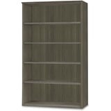 Mayline Medina Series Gray Laminate 5-Shelf Bookcase