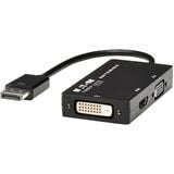Tripp Lite Displayport to Vgadvihdmi All-in-One Converter Adapter Dp Ver 12 4k 30 Hz Hdmi
