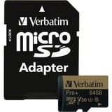 64gb Pro Plus 600x Microsdhc Memory Card with Adapter Uhs-I V30 U3 Class 10