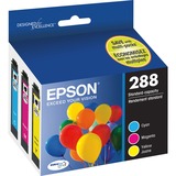 Epson Durabrite Ultra T288 Original Inkjet Ink Cartridge - Cyan Magenta Yellow - 3 Pack