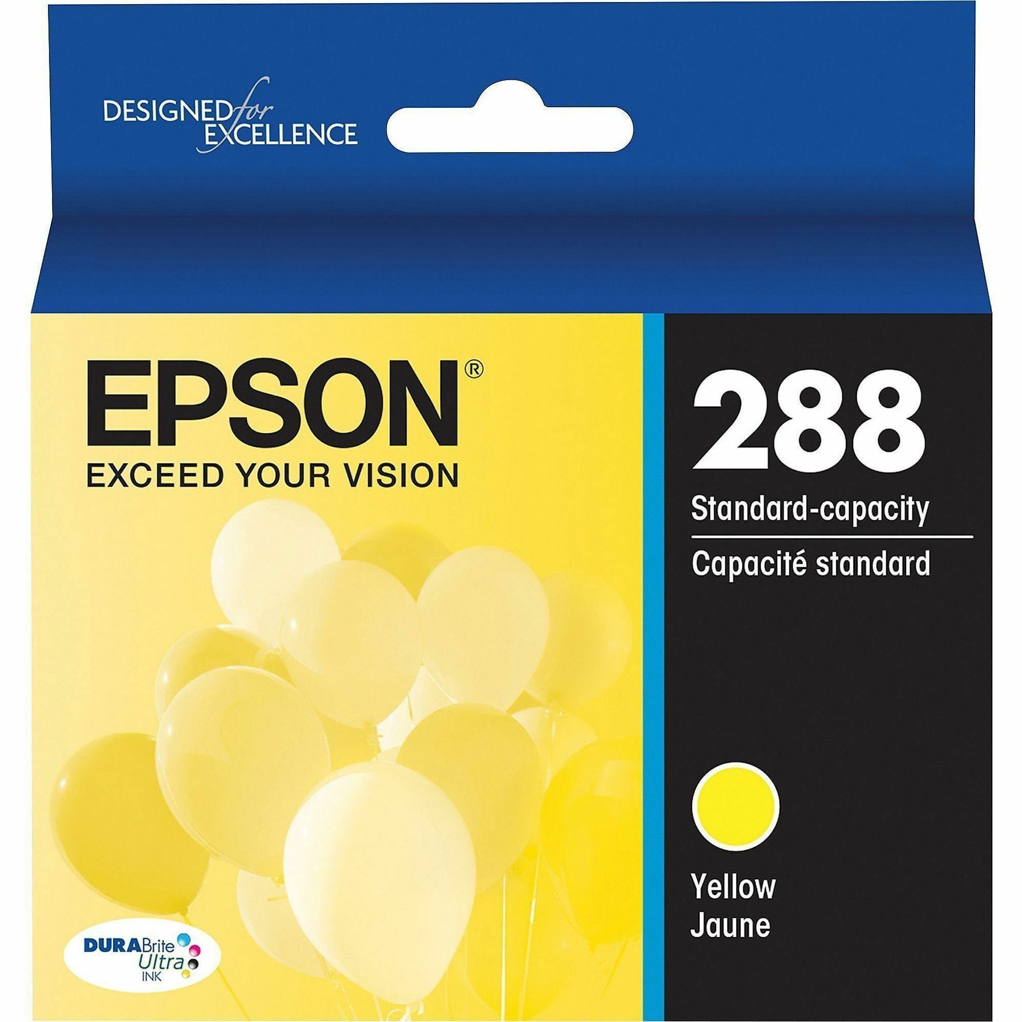Epson Durabrite Ultra T288 Original Standard Yield Inkjet Ink Cartridge - Yellow - 1 Each
