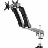 StarTech.com ARMDUAL30 Mounting Arm for Monitor - Black, Silver - TAA Compliant