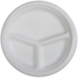 Genuine Joe 10 3-Compartment Disposable Plates
