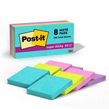 Post-It&Reg Super Sticky Notes - Supernova Neons Color Collection