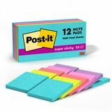 Post-It&Reg Super Sticky Notes - Supernova Neons Color Collection