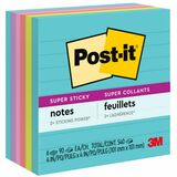 Post-It&Reg Super Sticky Lined Notes - Supernova Neons Color Collection