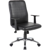 Boss B431-Bk Retro Task Chair with Black T-Arms