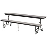 Virco Mtc Series Mobile Convertible Bench Table 96 X 15 Top