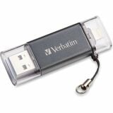 64gb Store N Go Dual Usb 30 Flash Drive for Apple Lightning Devices - Graphite