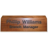 Xstamper Engraved Walnut Desk Sign