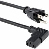 Startechcom 3ft (1m )Computer Power Cord Nema 5-15p to Right Angle C13 10a 125v 18awg Replacement Ac Power Cord Monitor Power Cable