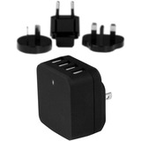 Startechcom Travel Usb Wall Charger &Acirc&Euro 4 Port &Acirc&Euro Black &Acirc&Euro Universal Travel Adapter &Acirc&Euro International Power Adapter &Acirc&Euro Usb Charger