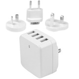 Startechcom Travel Usb Wall Charger &Acirc&Euro 4 Port &Acirc&Euro White &Acirc&Euro Universal Travel Adapter &Acirc&Euro International Power Adapter &Acirc&Euro Usb Charger